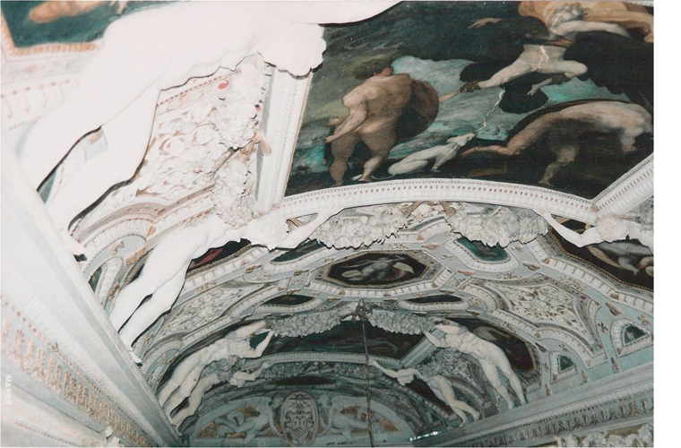Ceiling of the Galleria degli Stucchi.<br />Palazzo Spada, Rome, Italy.
