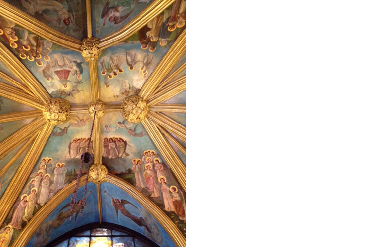 Church of the Transfiguration aka "Little Church Around the Corner".<br />1 East 29th street, New York City<br />Oil on canvas applied to St. Joseph chapel ceiling circa 1905<br />Chapel ceiling completed